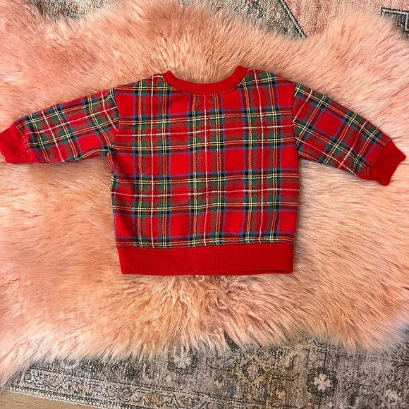 Baby Gap Boy or Girl Red Tartan Plaid Holiday Set - Size 6-12 Months - Picture 11 of 14